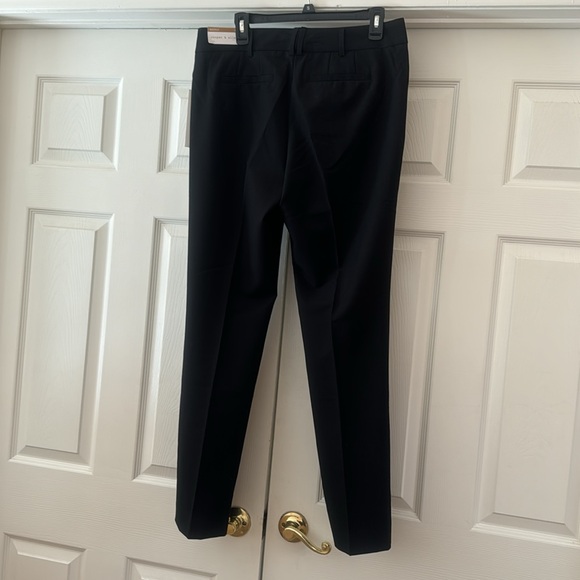 NWT Cooper&Ella Black High Rise Flat Front Bootcut Stretchy Dress Pants, Size 8. - Picture 3 of 12